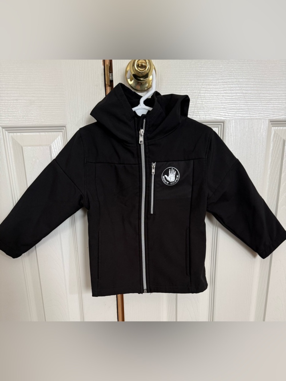 Body Glove Toddler Jacket 3T Black Hooded Zip Up Lightweight Coat